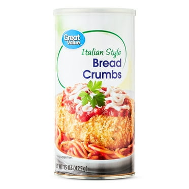 Great Value Italian Style Bread Crumbs, 15 oz
