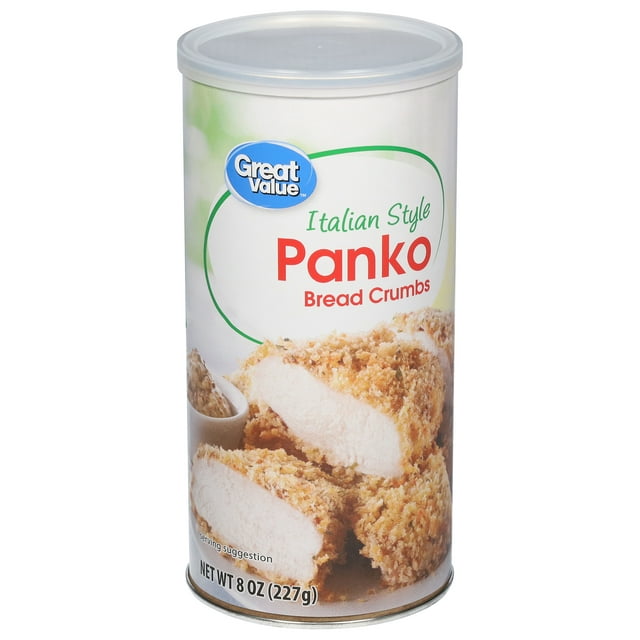Great Value Italian Style Panko Bread Crumbs, 8 oz