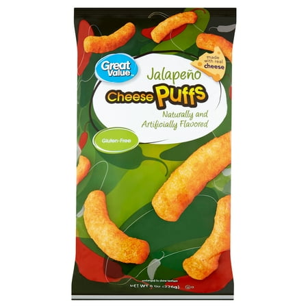 Great Value Jalapeño Cheese Puffs, 8 oz