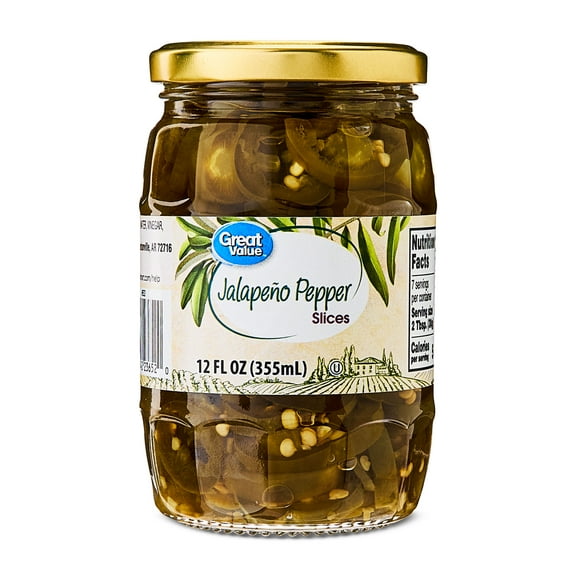 Great Value Jalapeno Pepper Slices, 12 fl oz