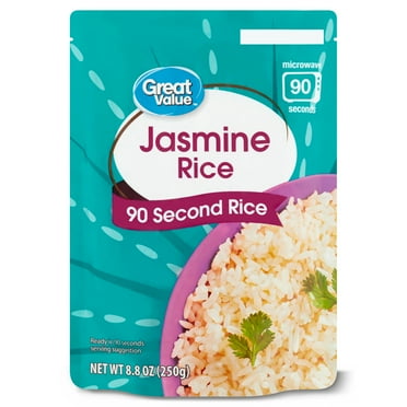 Great Value Jasmine Rice 90 Second Pouch, 8.8 oz