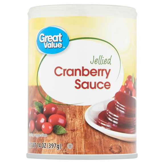 Great Value Jellied Cranberry Sauce, 14 oz
