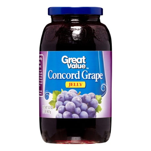 Great Value Jelly, Concord Grape, 32 Oz