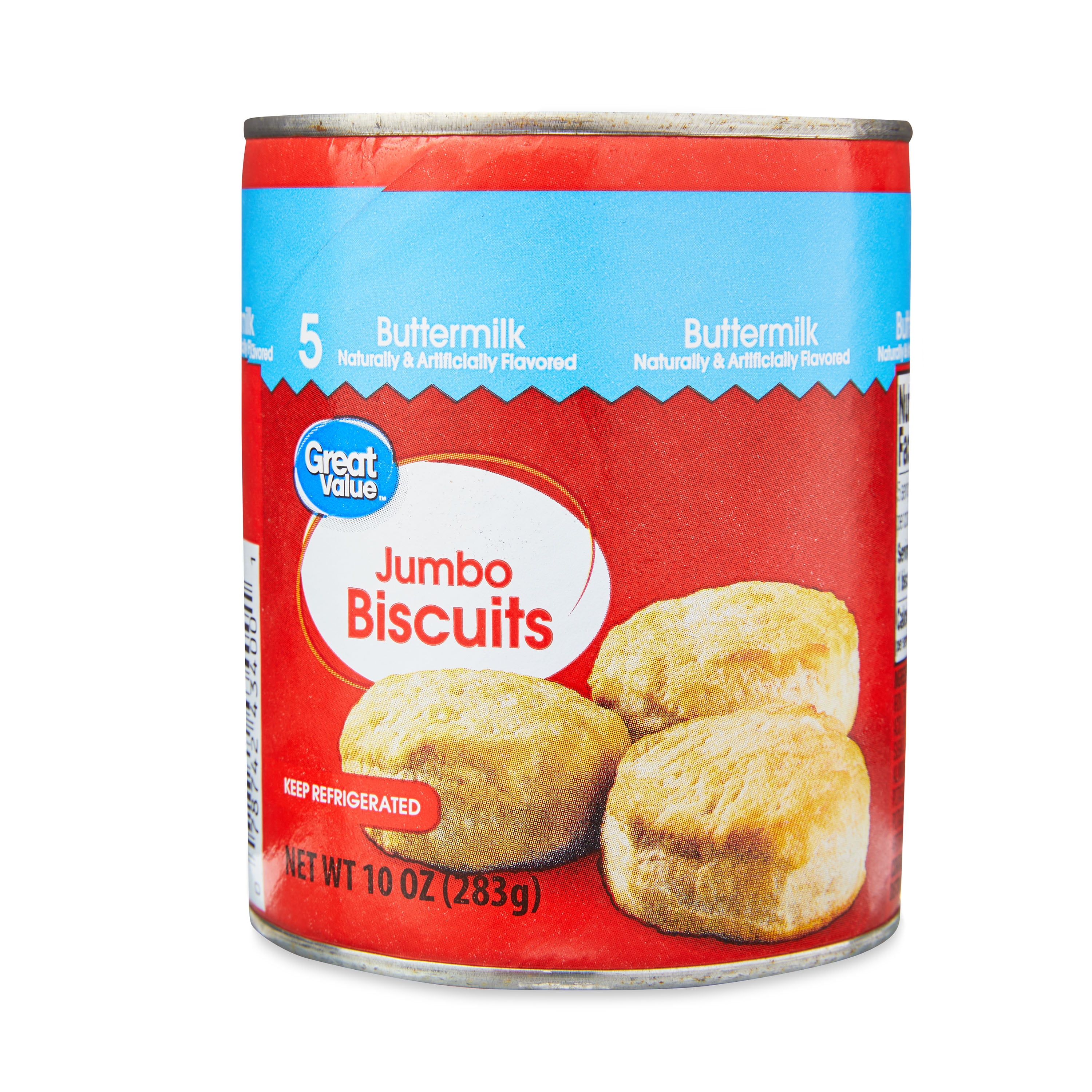 Great Value Jumbo Buttermilk Biscuits, 10 oz, 5 Count - Walmart.com 