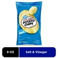 thumbnail image 1 of Great Value Kettle Cooked Salt and Vinegar Flavored Potato Chips, 8 oz, 1 of 10