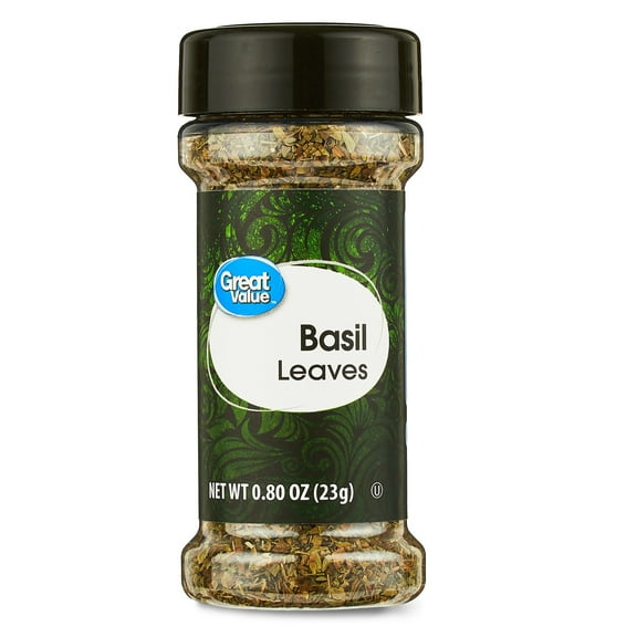Great Value Basil Leaves, 0.8 oz