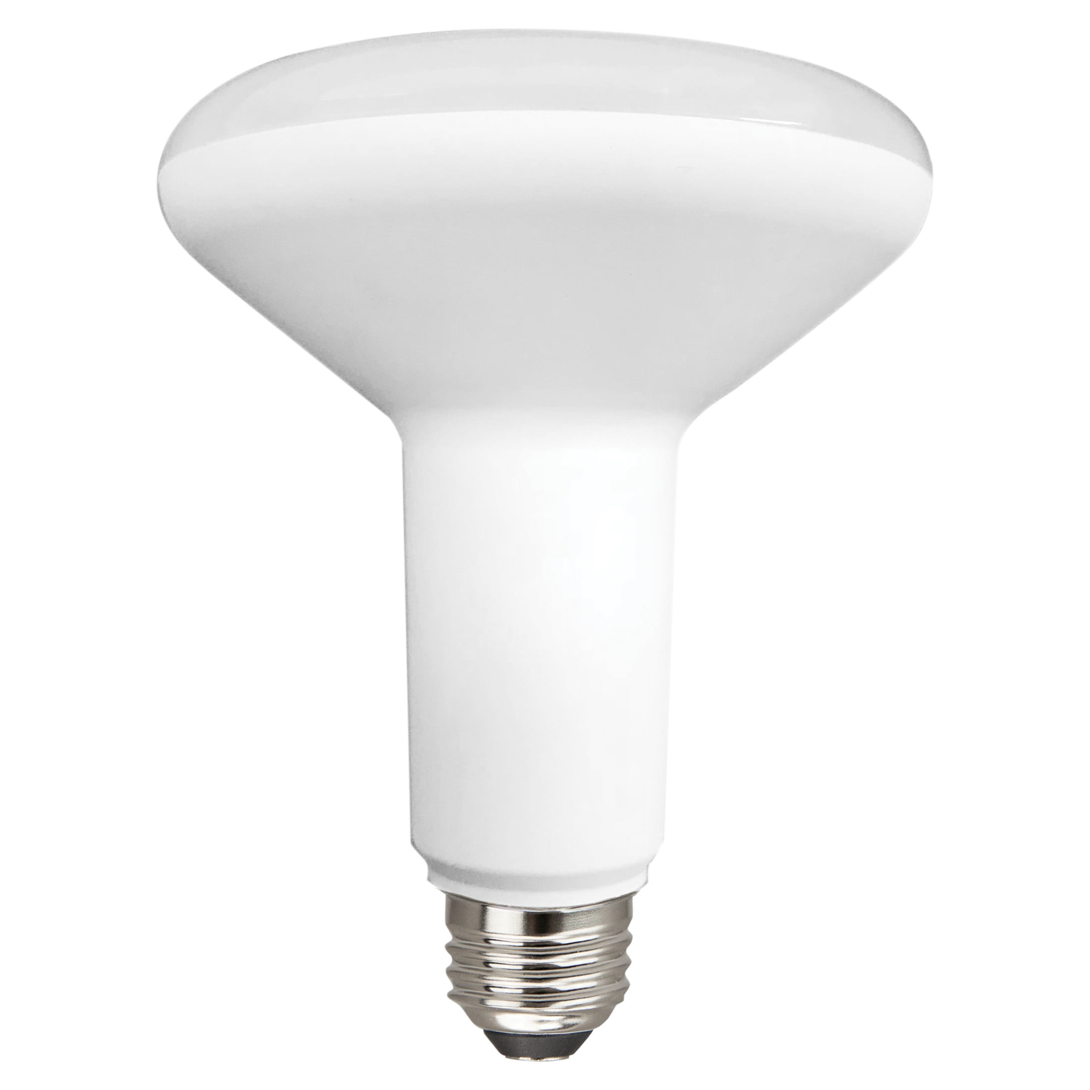 Great Value LED Light Bulb, 9W (65W Equivalent) BR30 Floodlight Lamp E26  Medium Base, Dimmable, Soft White, 4-Pack