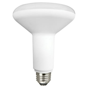 Great Value LED Light Bulb, 9W (65W Equivalent) BR30 Floodlight Lamp E26 Medium Base, Dimmable, Soft White, 4-Pack