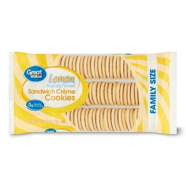 Great Value Lemon Flavor Sandwich Cookies, 25 oz