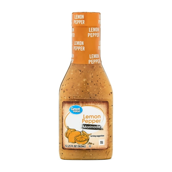 Great Value Lemon Pepper Marinade, 12.25 fl oz