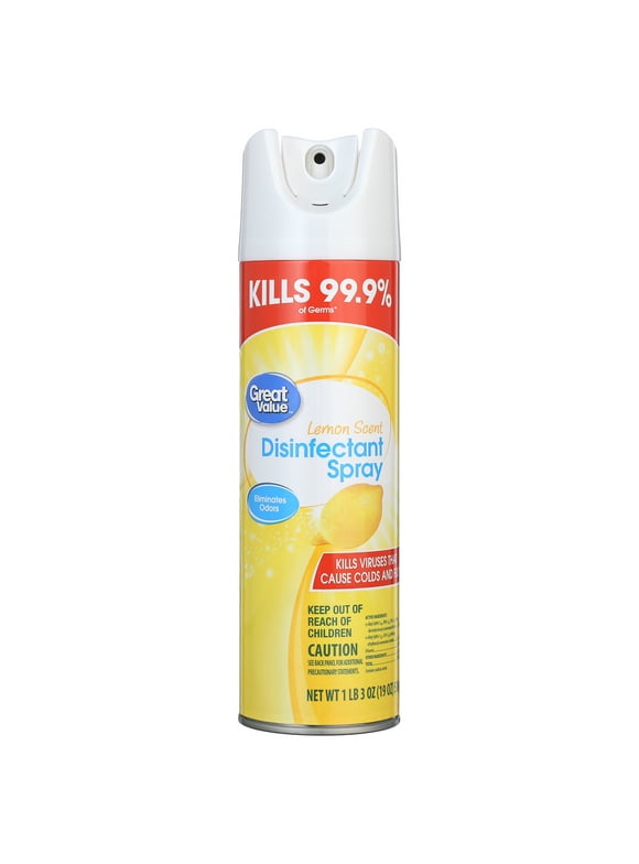 Great Value Lemon Scent Disinfectant Spray, 19 oz