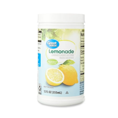 Great Value Lemonade Flavored Juice Drink, Frozen, 12 fl oz