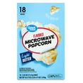 Great Value Light Butter Flavored Microwave Popcorn, 2.03 oz, 18 Count