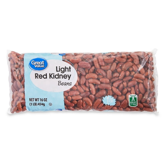Great Value Light Red Kidney Beans, 1 lb