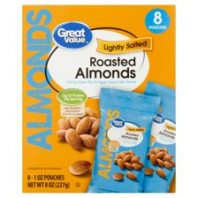 Great Value Roasted & Salted Almonds, 14 Oz - Walmart.com