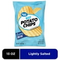 thumbnail image 1 of Great Value Lightly Salted Wavy Potato Chips, 13 oz, 1 of 9