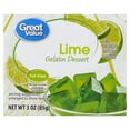 thumbnail image 1 of Great Value Lime Gelatin Dessert, 3 oz, 1 of 8