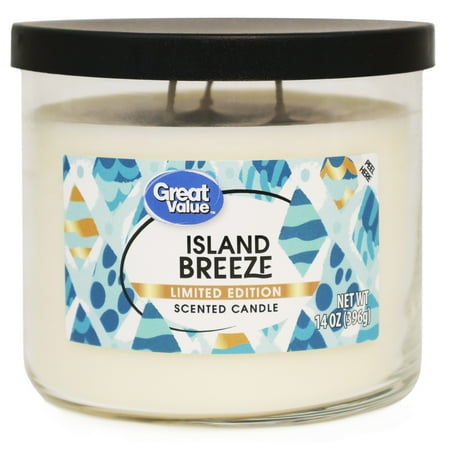 Great Value Limited Edition Island Breeze Candle, 14 oz