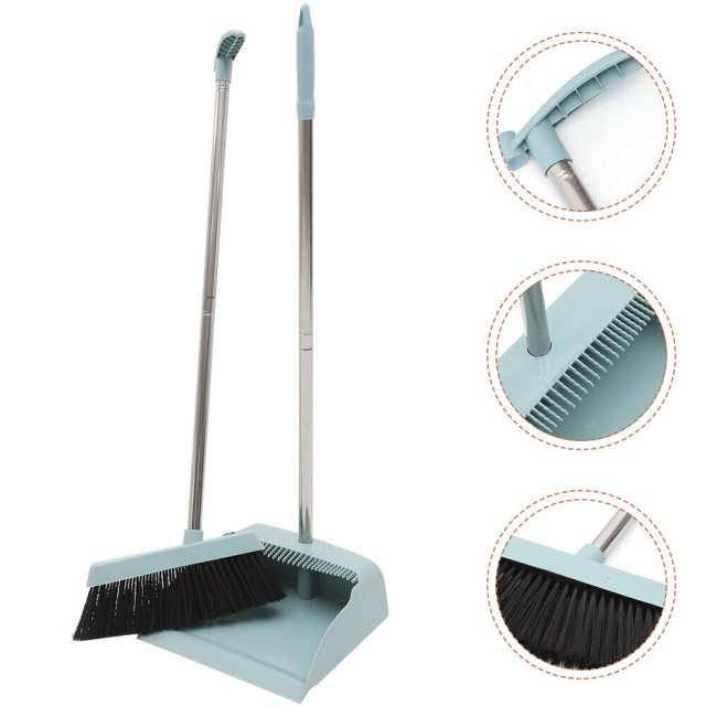 Great Value Lobby Dust Pan Combo Kit Large Capacity Broom & Dustpan