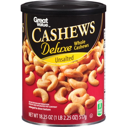 Great Value Low Salt Dlx Whole Cashews