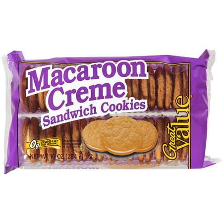 Great Value Macaroon Creame Sandwich Cookies, 13 Oz.