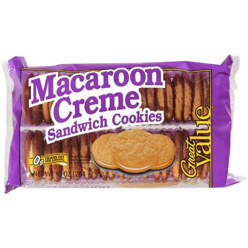 Great Value Macaroon Creame Sandwich Cookies, 13 Oz.