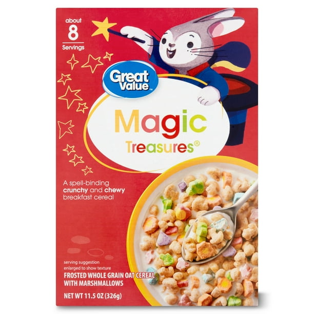 Great Value Magic Treasures Whole Grain Oat with Marshmallow Cereal, 11.5 oz Great Value Magic Treasures Whole Grain Oat with Marshmallow Cereal, 11.5 oz