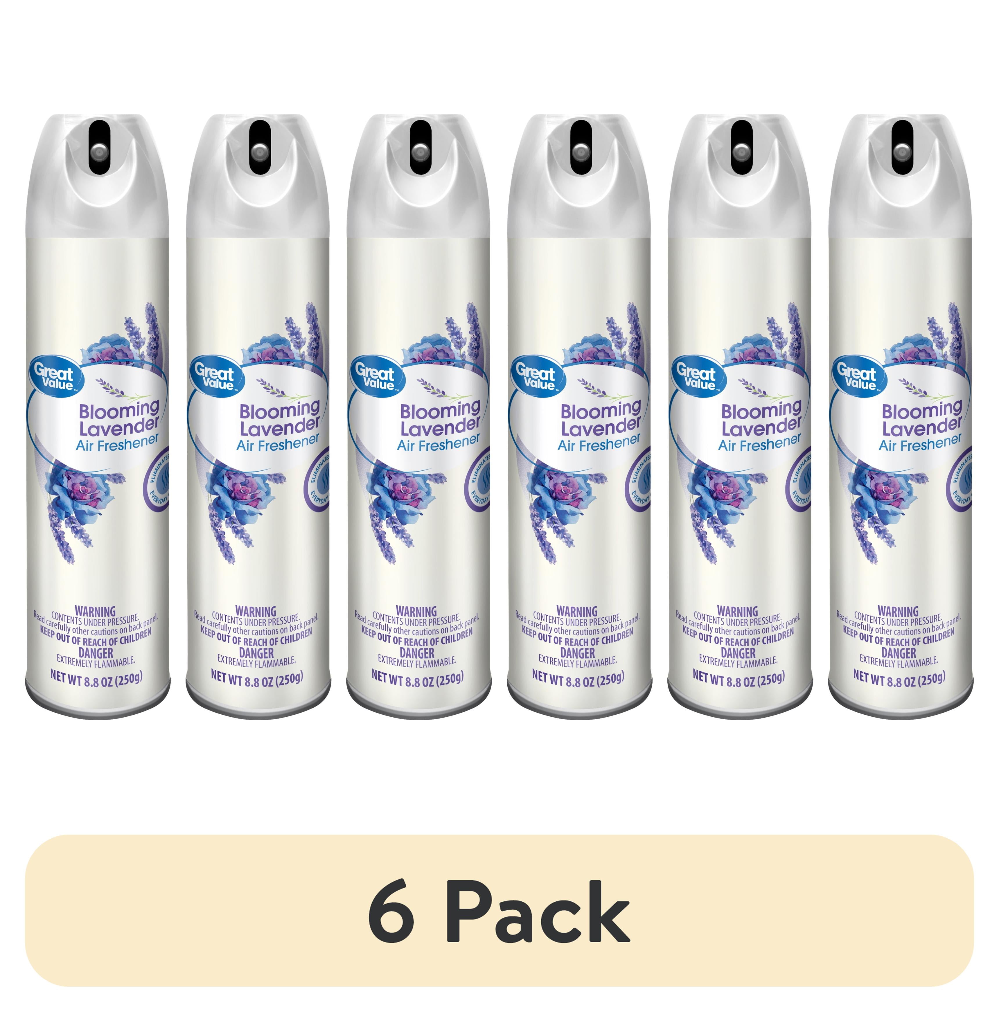 (6 pack) Great Value Manual Aerosol Odor Eliminator Air Freshener