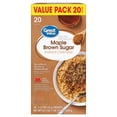 thumbnail image 1 of Great Value Maple & Brown Sugar Instant Oatmeal, 1.51 oz, 20 Count, 1 of 9