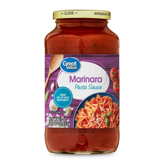 Great Value Marinara Pasta Sauce, 23 oz