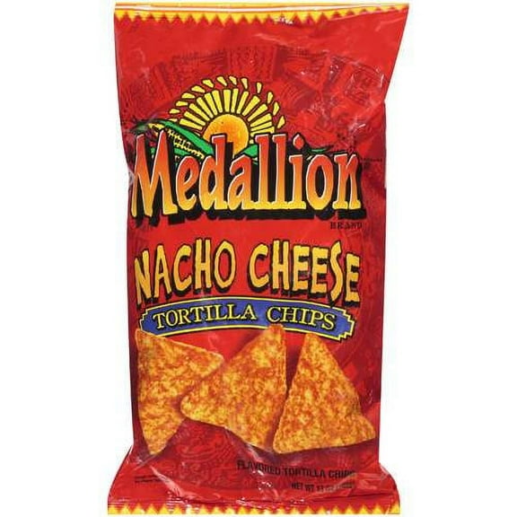 Medallion Nacho Cheese Flavor Tortilla Chips, 13oz