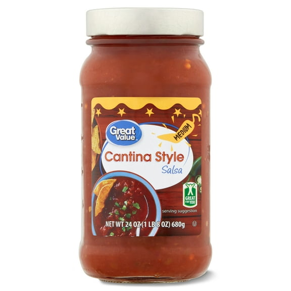 Great Value Medium Cantina Style Salsa, 24 oz