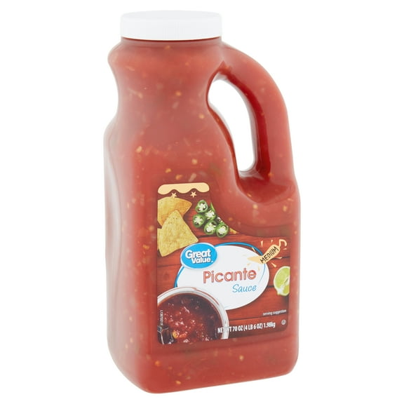 Great Value Medium Picante Sauce, 70 oz