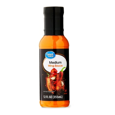 Great Value Medium Wing Sauce, 12 fl oz