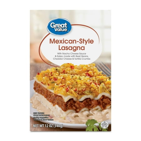 Great Value Mexican Style Lasagna, 12oz (Frozen)