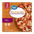 thumbnail image 1 of Great Value Microwavable Sausage & Pepperoni Combination Pizza, 7.2 oz (Frozen), 1 of 8