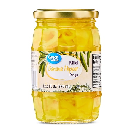 Great Value Mild Banana Pepper Rings, 12.5 fl oz