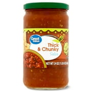 Great Value Mild Thick & Chunky Salsa, 24 oz