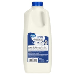Great Value , 2% Reduced Fat Milk, Half Gallon, 64 fl oz