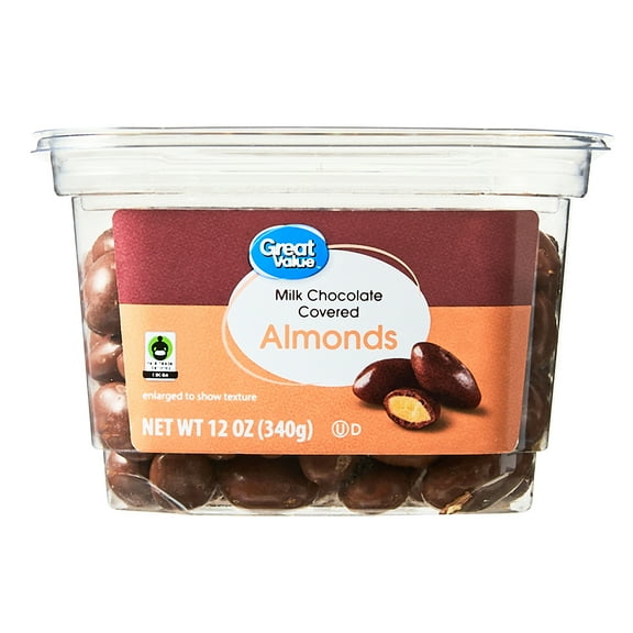 Great Value Milk Choc Almond Tub, 12 oz