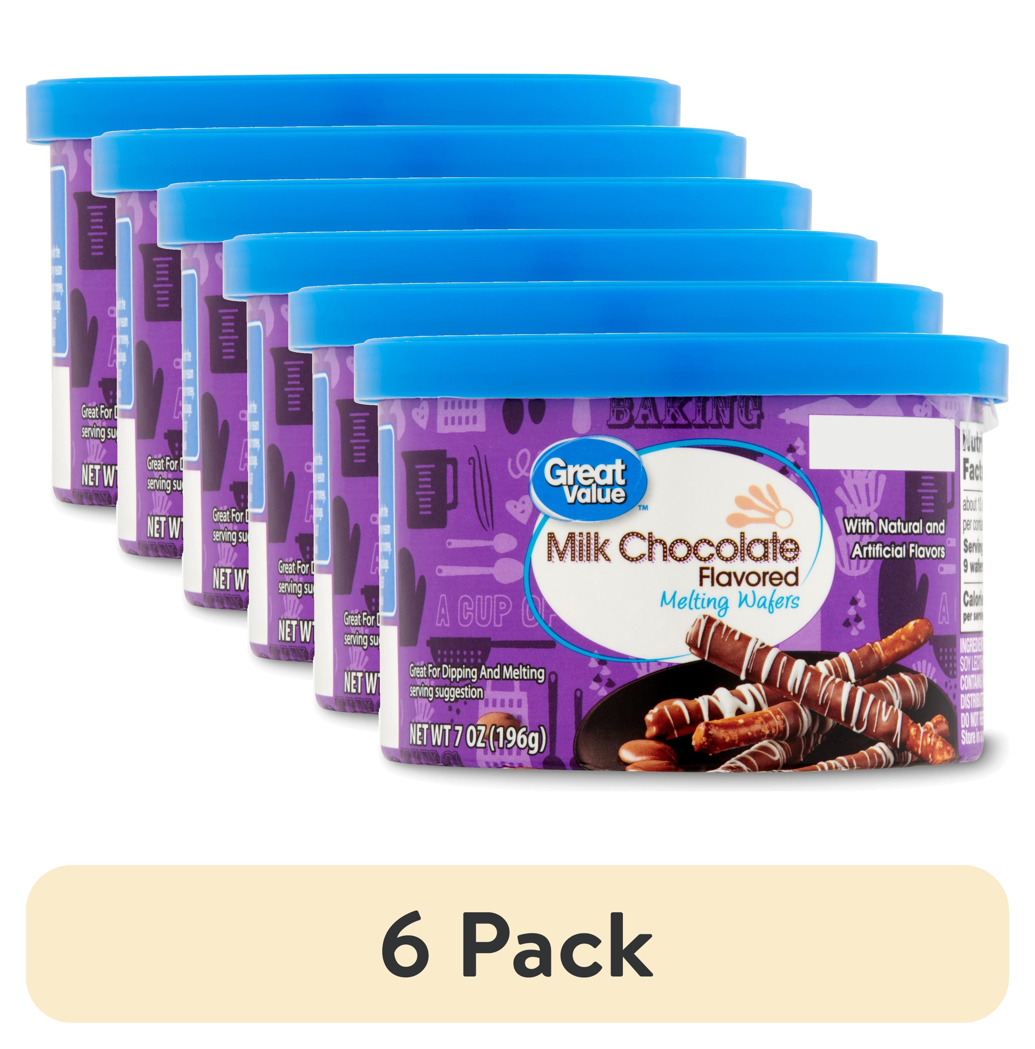 (6 pack) Great Value Milk Chocolate Flavored Melting Wafer, 7 oz