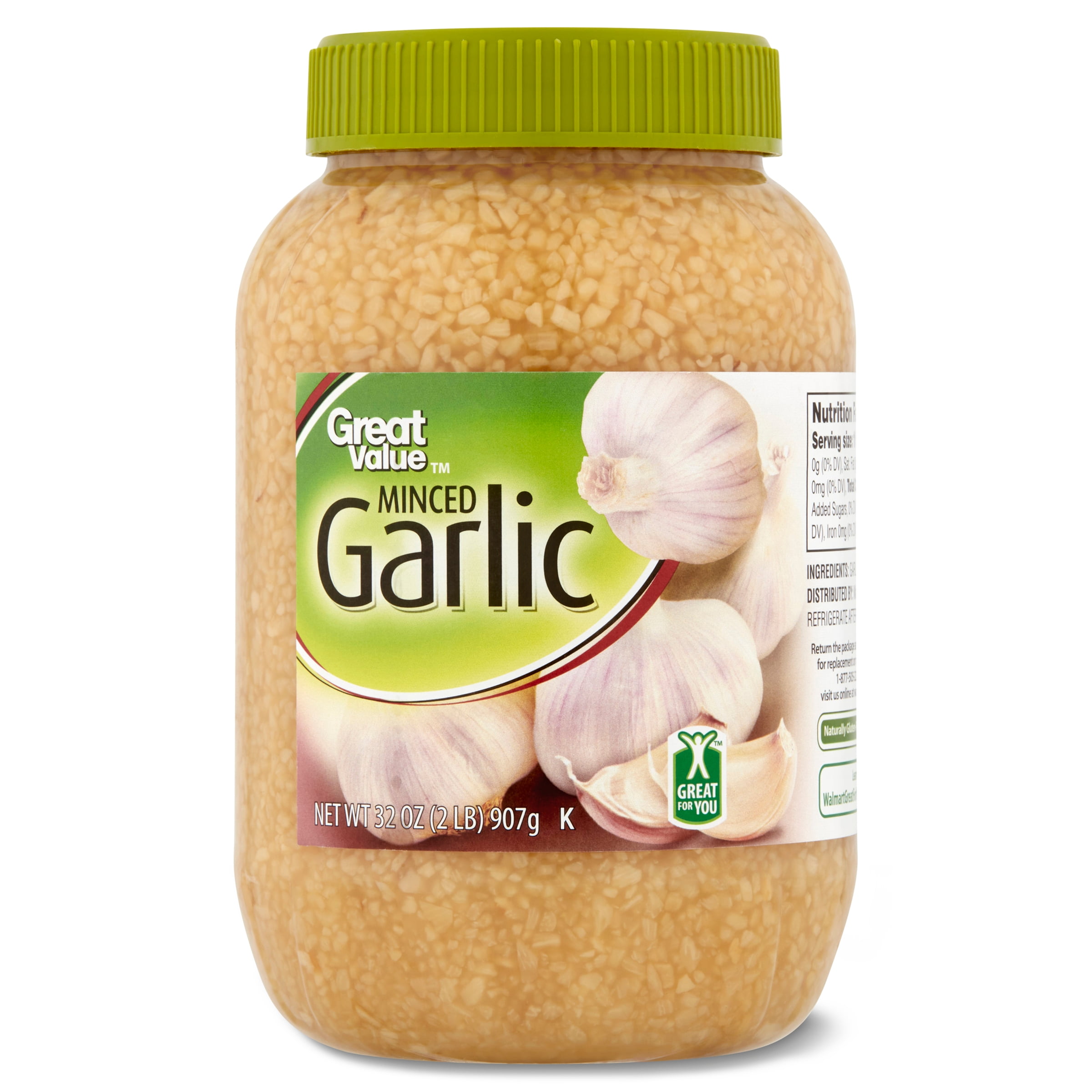 Great Value Minced Garlic, 32 oz Jar