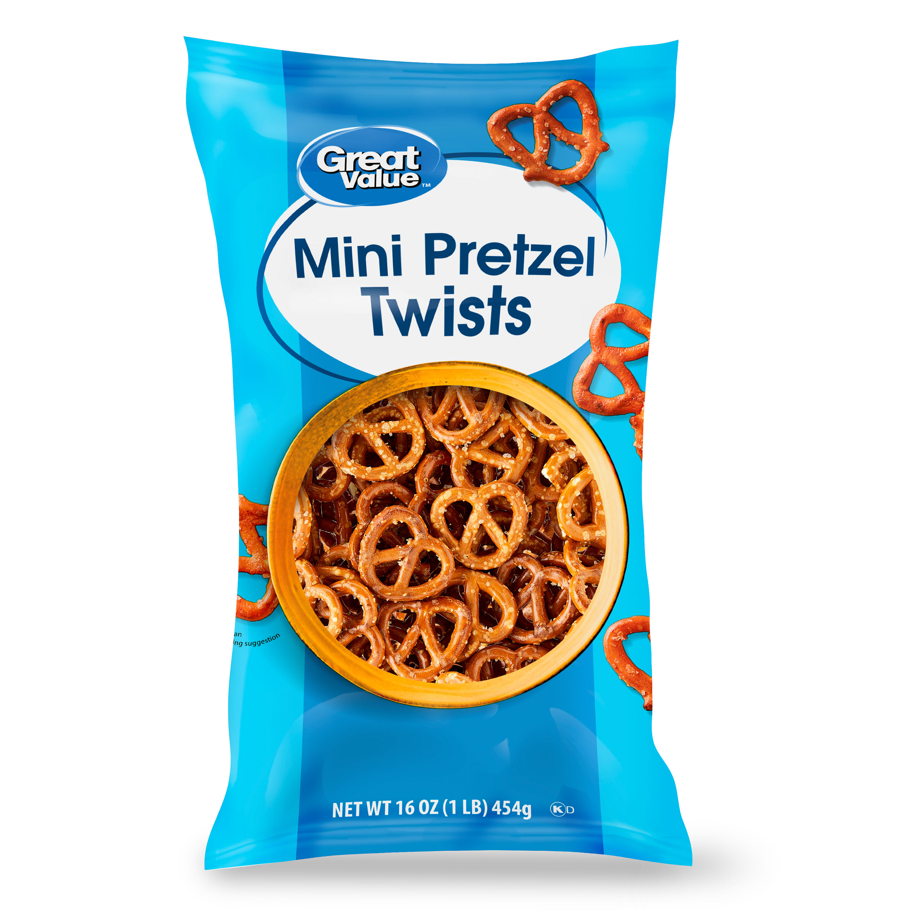 Great Value Mini Pretzel Twists, 16 oz - image 1 of 7