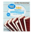 thumbnail image 1 of Great Value Mini Vanilla Flavored Ice Cream Sandwiches, 36.8 fl oz, 16 Pack, 1 of 7