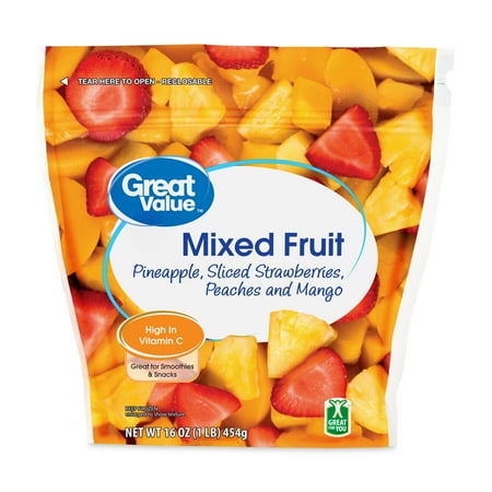 Great Value Mixed Fruit, 16 oz (Frozen)