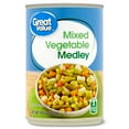 thumbnail image 1 of Great Value Mixed Vegetable Medley, Canned Mixed Vegetables, 14.5 oz Can, 1 of 8