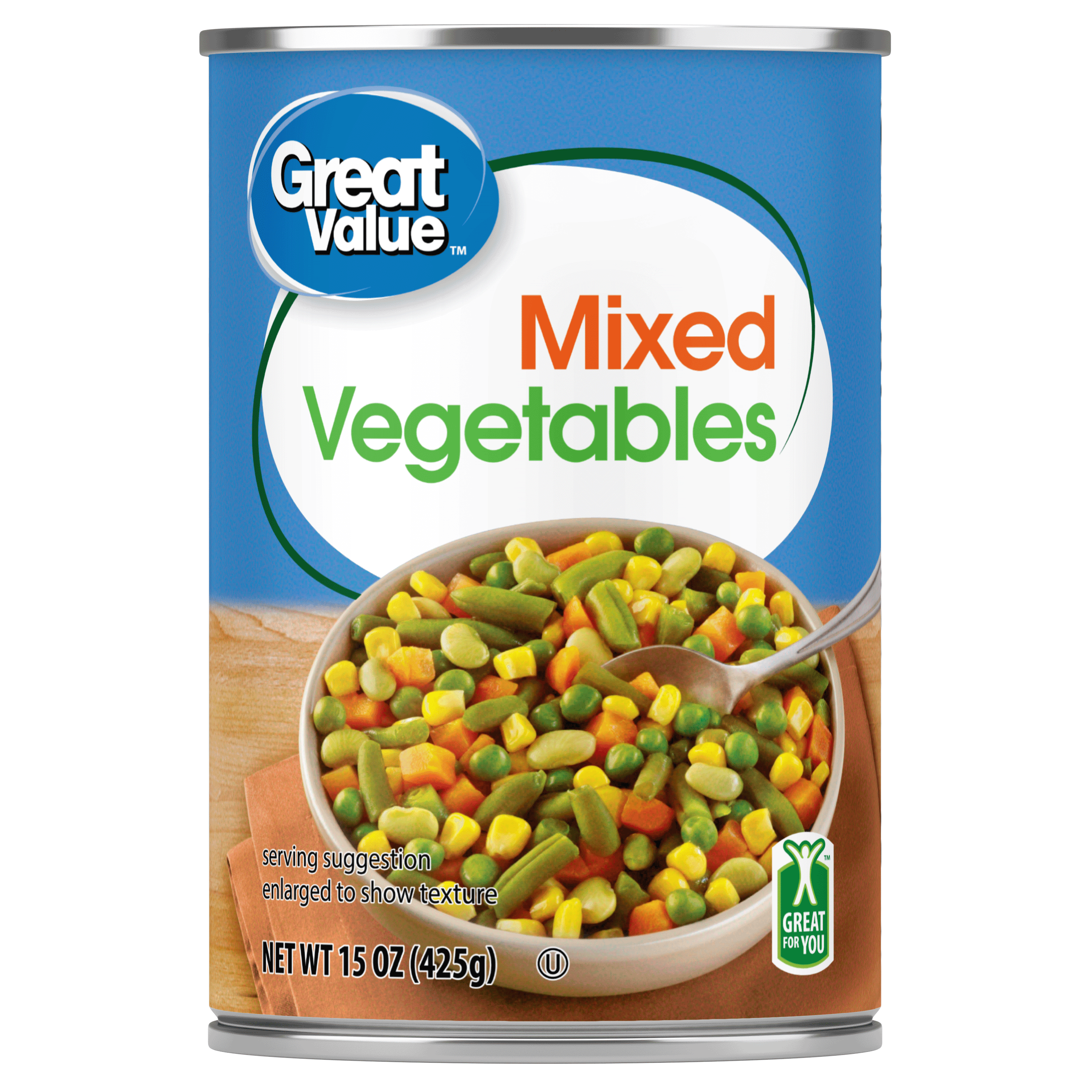 Great Value Mixed Vegetables, 15 oz Can