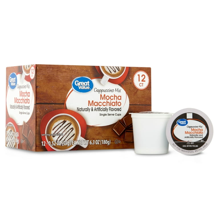 Great Value Mocha Macchiato Cappuccino Mix Single Serve Medium