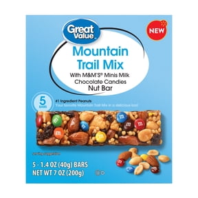 Great Value Mountain Trail Mix Nut Bar, 1.4 oz, 5 Count