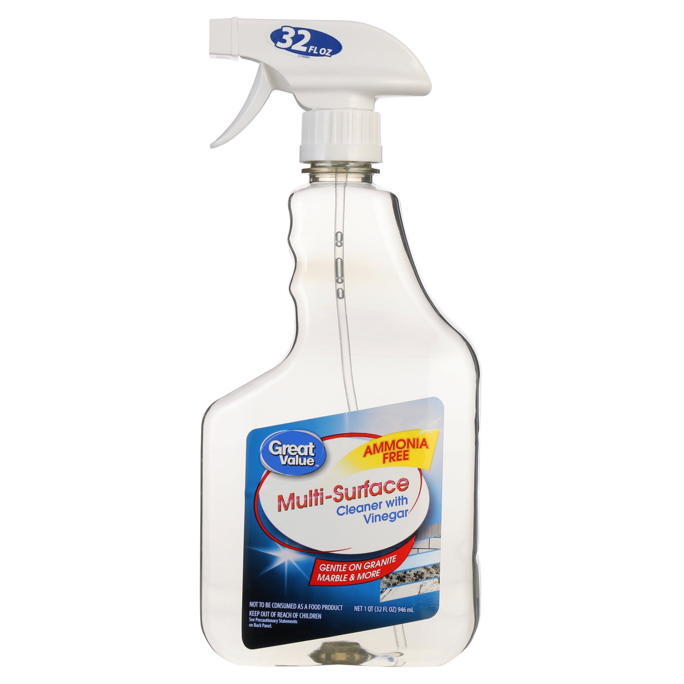 Great Value Multi-Surface Cleaner with Vinegar - 32oz, Unscented